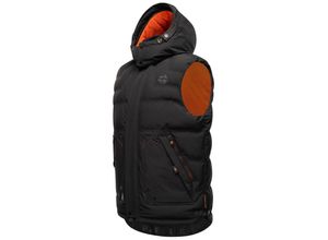 4059072762619 - STONE HARBOUR Sportliche Herren Steppweste Outdoorweste mit abnehmbarer Kapuze Egoor