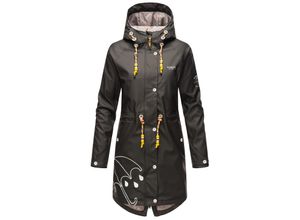 4059072763203 - NAVAHOO Damen Funktions Jacke Regen Mantel Outdoor Parka Wasserdicht mit Kapuze Dancing Umbrella