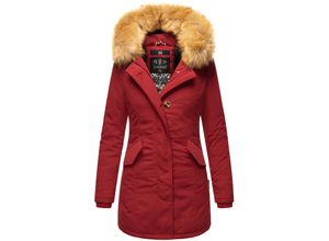 4059072815599 - MARIKOO Damen edler Wintermantel Parka mit Kunstfellkapuze Karmaa