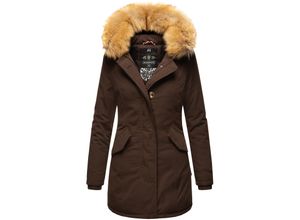 4059072815667 - MARIKOO Damen edler Wintermantel Parka mit Kunstfellkapuze Karmaa