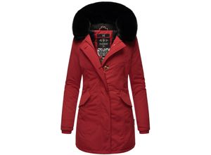 4059072815810 - MARIKOO Damen edler Wintermantel Parka mit Kunstfellkapuze Karmaa