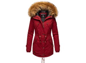 4059072817531 - MARIKOO Damen Wintermantel stylischer Winterparka mit abnehmbarem Kunstfell Laviva Princess