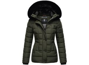 4059072826816 - MARIKOO Damen Outdoor Winter Steppjacke mit abnehmbarer Kapuze Qesraa