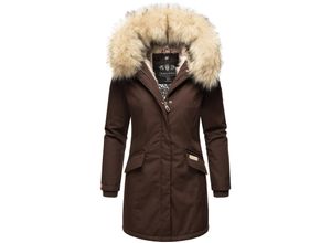 4059072829954 - NAVAHOO Damen stylischer Wintermantel Winterparka mit Kunstfell-Kapuze Cristial