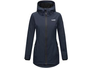 4059072882867 - MARIKOO Damen Sportliche Jacke Outdoorjacke Lange Übergangs Regenjacke mit Kapuze Honigbeere