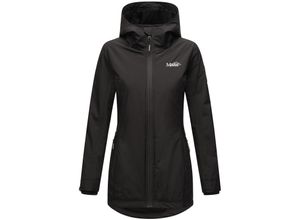 4059072882959 - MARIKOO Damen Sportliche Jacke Outdoorjacke Lange Übergangs Regenjacke mit Kapuze Honigbeere