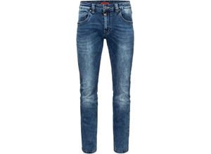 4059145413554 - TIMEZONE Jeanshose Slim-Fit Waschung 5-Pocket für Herren blau 33 30