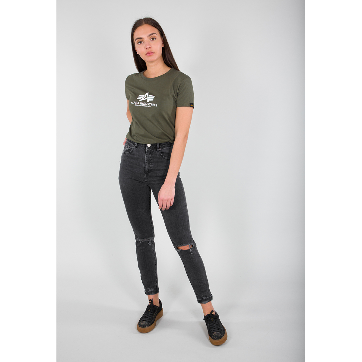 4059146176960 - Frauen-T-Shirt Alpha Industries New Basic