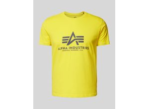 4059146262366 - T-Shirt mit Label-Print