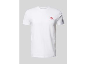 4059146396092 - Industries Backprint T-Shirt - Weiss Rot - XL - unisex