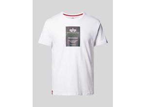 4059146402045 - T-Shirt mit Label-Print Modell Rainbow