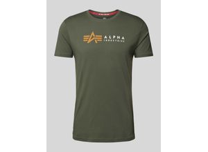 4059146472611 - Alpha Industries ALPHA LABEL T T-Shirt oliv