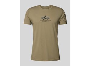 4059146497799 - Alpha Industries Basic T ML T-Shirt oliv in XXL