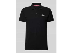 4059146534821 - Alpha Industries Basic Polo SL Poloshirt schwarz in L