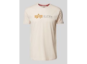 4059146564415 - T-Shirt mit Label-Print