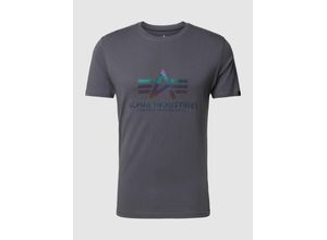 4059146668236 - T-Shirt mit Label-Print