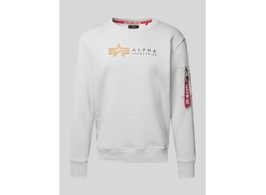 4059146678297 - Sweatshirt mit Label-Print und Reißverschlusstasche