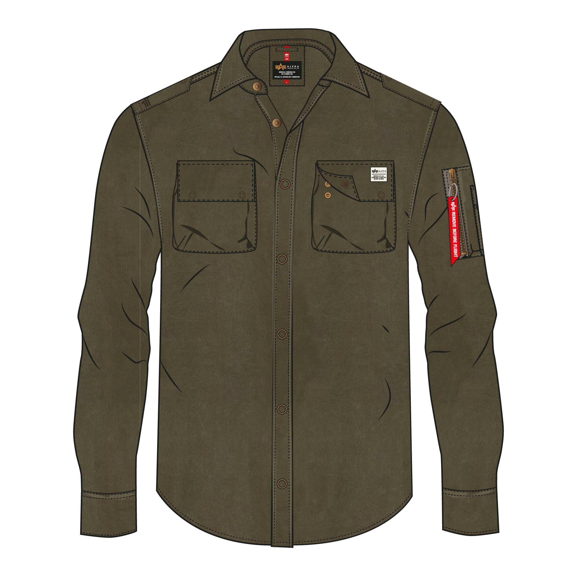 4059146689804 - Überhemd Alpha Industries Urban Military