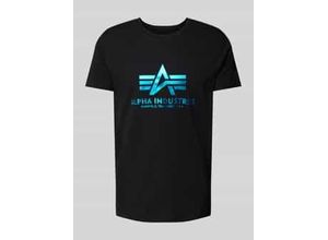 4059146726769 - T-Shirt Alpha Industries Basic Foil Print