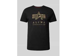 4059146731046 - Alpha Industries Camo PP T T-Shirt schwarz in S