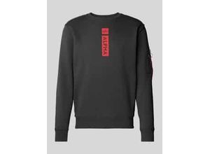 4059146734399 - Sweatshirt mit Label-Print