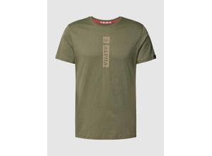 4059146735105 - T-Shirt mit Label-Print