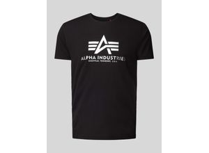 4059146735389 - Alpha Industries Basic T Carbon T-Shirt schwarz in S