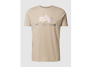 4059146735532 - T-Shirt mit Label-Print