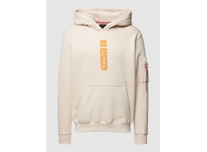 4059146750962 - Hoodie mit Label-Print und Känguru-Tasche