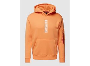 4059146751105 - Hoodie mit Label-Print und Känguru-Tasche