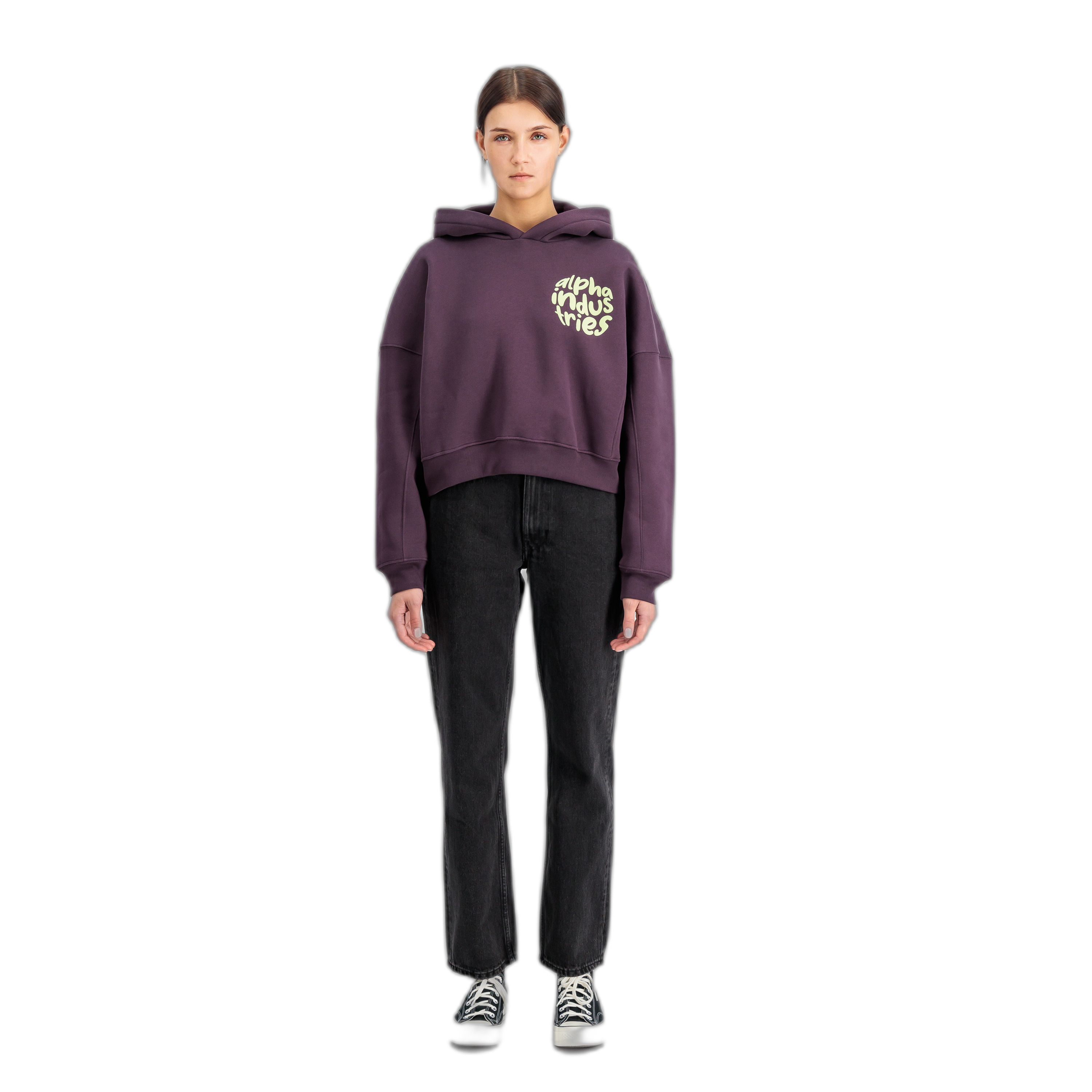 4059146766246 - Hoodie Damen Alpha Industries Logo