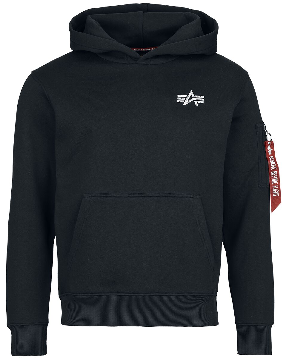 4059146777556 - Alpha Industries Signature BP Hoody Kapuzenpullover schwarz in M