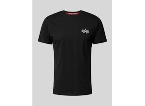 4059146782796 - Alpha Industries Signature BP T T-Shirt schwarz in S