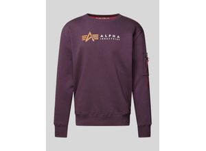 4059146788835 - Sweatshirt mit Label-Print und Reißverschlusstasche