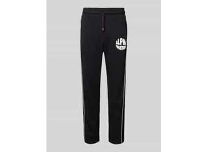 4059146840502 - Regular Fit Sweatpants mit Label-Print