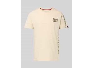 4059146842582 - T-Shirt mit Rundhalsausschnitt Modell Camo Sleeve