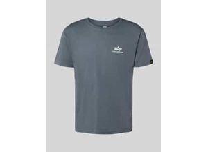 4059146872633 - T-Shirt mit Label-Print und Rundhalsausschnitt
