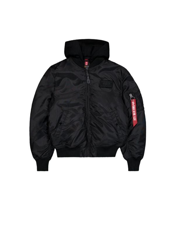 4059146879281 - Alpha Industries MA-1 TT Hood Bomberjacke schwarz in XXL