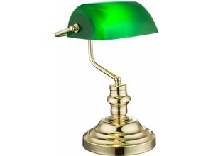 4059157001848 - Etc-shop - Nostalgie Retro Tisch Lampe Banker Lampe grün im Set inklusive LED-Leuchtmittel