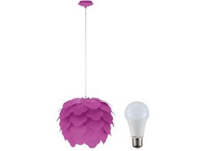 4059157006829 - Etc-shop - Design Pendel Decken Hänge Lampe Leuchte violett im Set inkl 10W LED-Leuchtmittel