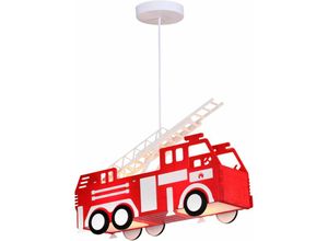 4059157013285 - LED Feuerwehr Auto Decken Pendel Lampe Leuchte Beleuchtung Kinder- Spiel- Zimmer