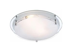 4059157028074 - Etc-shop - Decken Lampe Wohn Zimmer Glas Beleuchtung Spiegel Rand Leuchte Chrom im Set inkl led Leuchtmittel