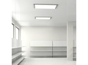 4059157029132 - Etc-shop - 2er Set Decken Einbau led Lampe Wohn Esszimmer Alu Leuchte Raster Beleuchtung warmweiß