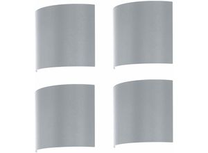 4059157029309 - 4er Set led Außen Lampen Up Down Beleuchtungen verzinkt Wand Strahler IP44 Stahl