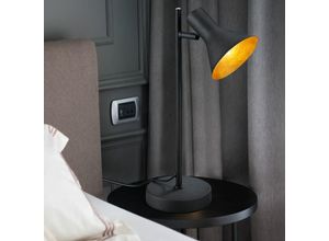 4059157031708 - Etc-shop - Vintage Tisch Lampe gold beweglich Wohn Zimmer Lese Beleuchtung im Set inkl led Leuchtmittel