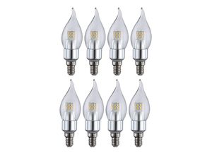 4059157035058 - Etc-shop - 8er Set 4 Watt led Leuchtmittel 400 Lumen warm weiß 3000 Kelvin Kerze E14 Sockel