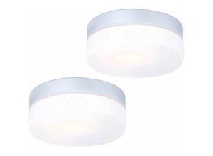 4059157038448 - Etc-shop - 2er Set led Feucht Raum Leuchten Badezimmer alu Außen Beleuchtung Terrassen Glas Decken Lampen