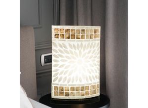 4059157040021 - Etc-shop - Tisch Lampe Wohn Schlaf Zimmer Schalter Lese Beleuchtung Muschel Mosaik im Set inkl led Leuchtmittel