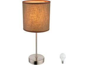 4059157042315 - Etc-shop - Tisch Leuchte Arbeitszimmer Beistell Lese Lampe Textil Schirm im Set inkl led Leuchtmittel 4059157042315 - Etc-shop - Tisch Leuchte Arbeitszimmer Beistell Lese Lampe Textil Schirm im Set inkl led Leuchtmittel