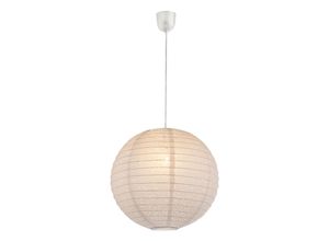 4059157047006 - Etc-shop - Pendel Leuchte Gästezimmer Kugel Papier Lampenschirm Decken Lampe Stanzung weiß